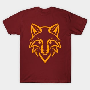 Enchanting Fox Head - distressed T-Shirt